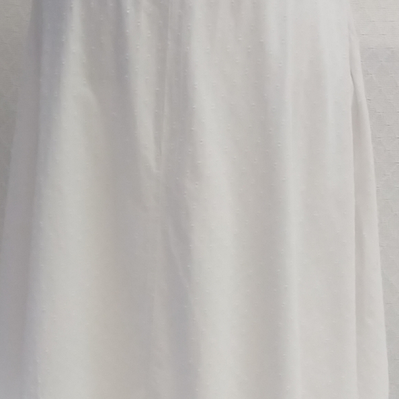 St. John's Bay White Dotted Cotton Skirt - Picture 2 of 7